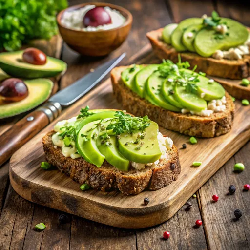 Avokado ve Tam Tahıllı Zeytin Salatası